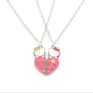 Hello Kitty Best Friends Heart Necklace Set